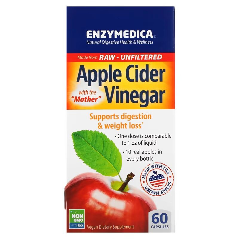 Enzymedica Apple cider vinegar 60 caps