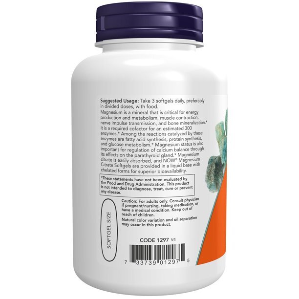 NOW Magnesium Citrate 134 mg 90 softgel