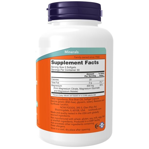 NOW Magnesium Citrate 134 mg 90 softgel