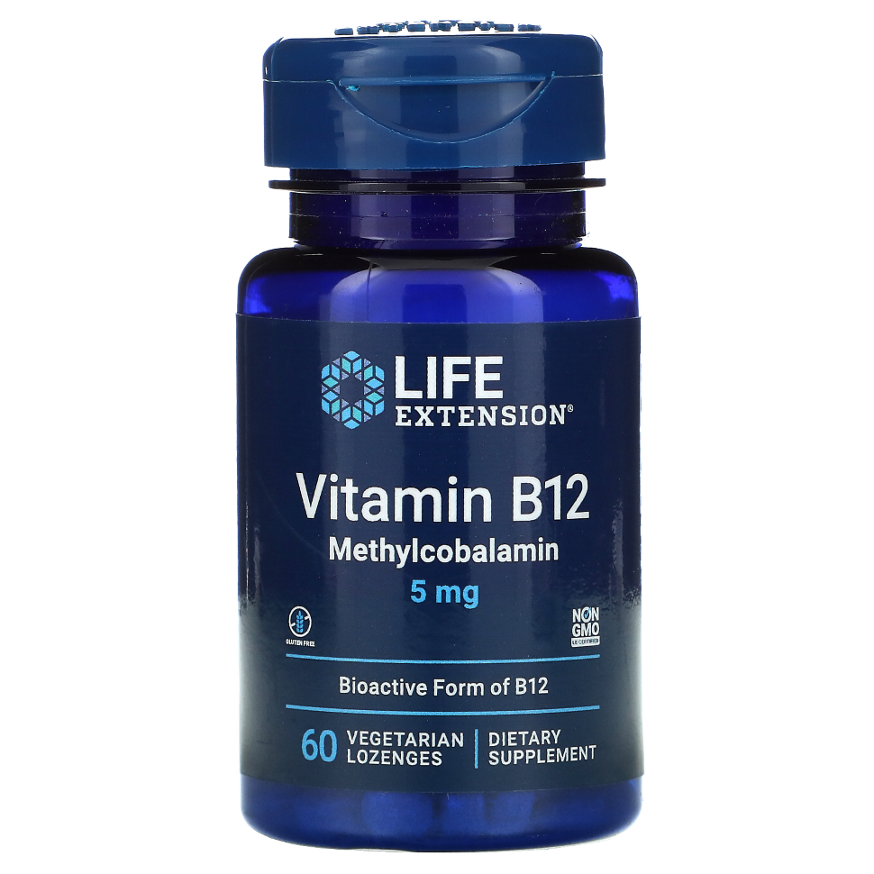 Life Extension Vitamin B12 Methylcobalamin 5 mg 60 loz