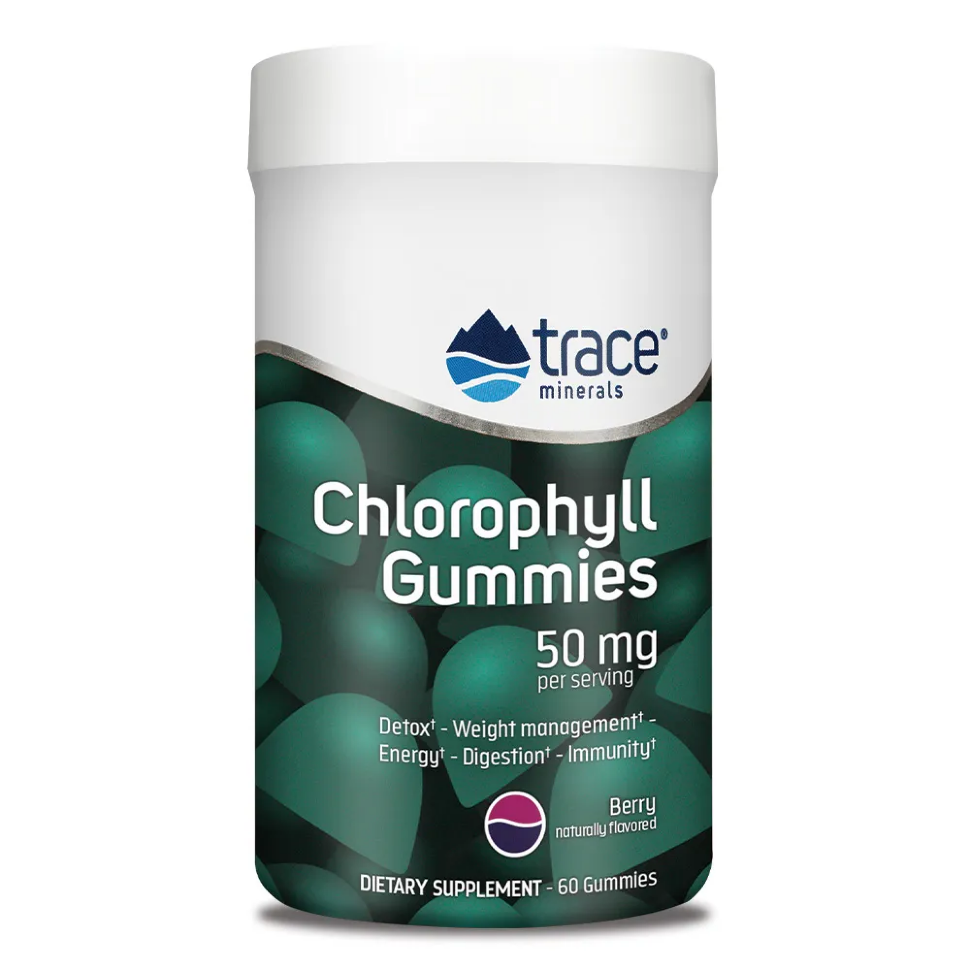 Trace Minerals Chlorophyll gummies 50 mg 60 gummies