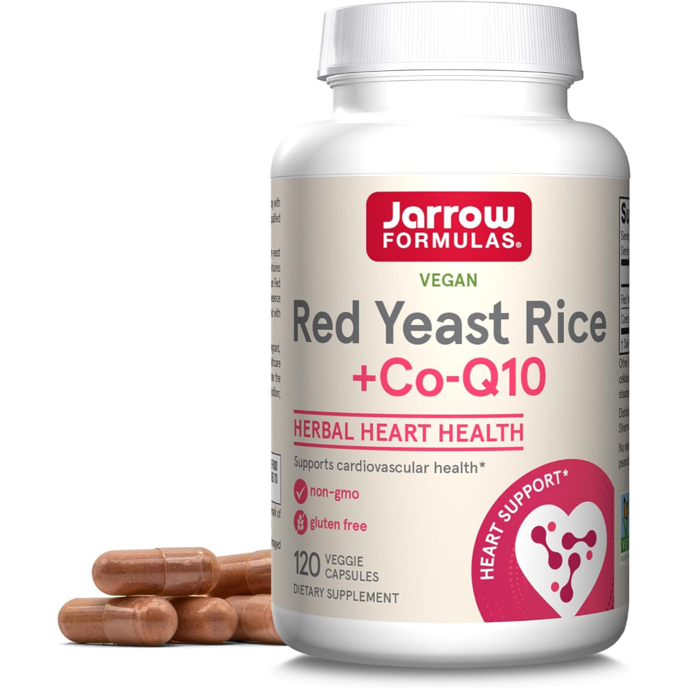 Jarrow Formulas Red Yeast Rice CoQ10 120 veg capsules