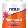 NOW Vitamin A 25 000 ME 100 softgel / Нау Витамин А 25000 МЕ 100 софтгель