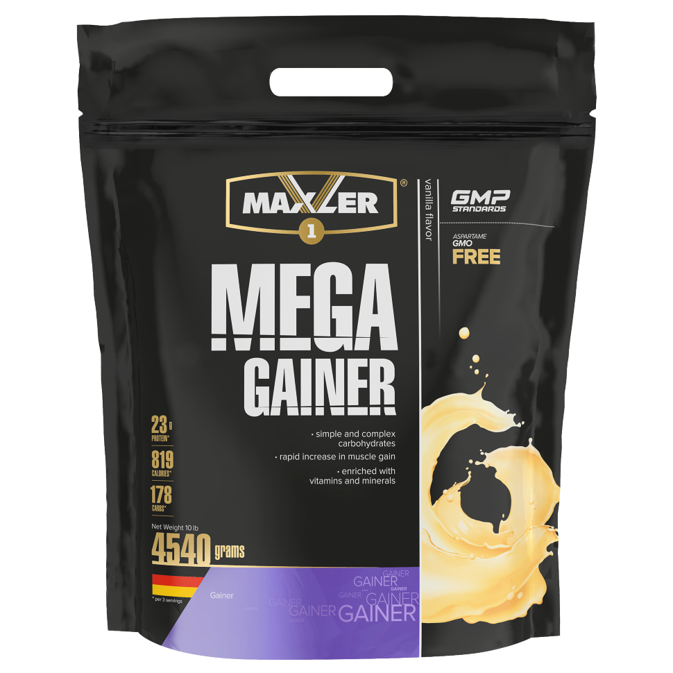 Maxler Mega Gainer 4540 g 10 lb / Макслер Мега Гейнер 4540 г 10 фунтов