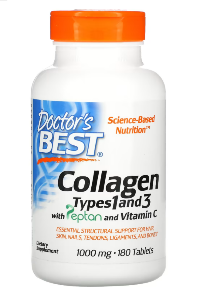 Doctor's Best Collagen Types 1 and 3 1000 mg 180 tab