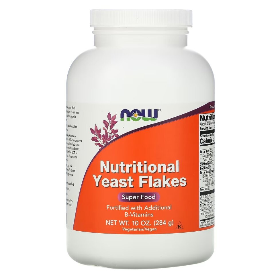 NOW Nutritional Yeast Flakes 284 g