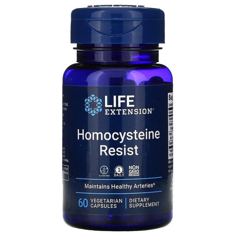 Life Extension Homocysteine resist 60 caps / Лайф Экстэншн Гомоцистеин резист 60 капс