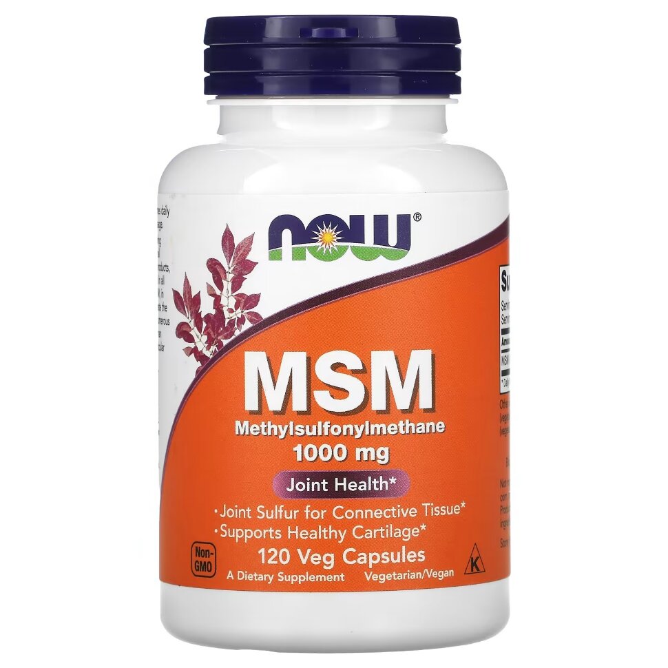 NOW MSM 1000 mg 120 caps / Нау МСМ 1000 мг 120 капс