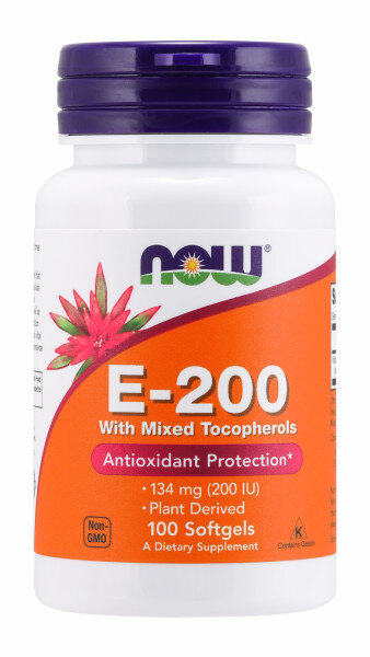 NOW E-200 Mix Tocopherol 100 softgels